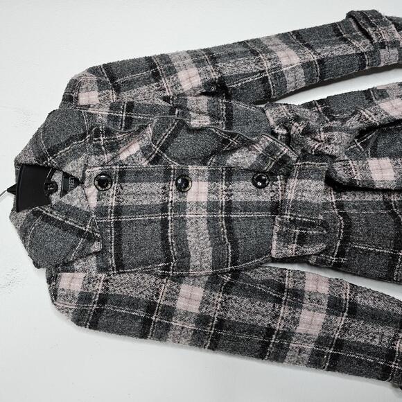 NWT Fleet Street LTD Women's Gray/Pink Coat Size XS - Picture 2 of 12